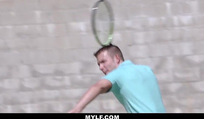 Ball-sucking princess Aaliyah Love fucked by her tennis instructor Codey Steele