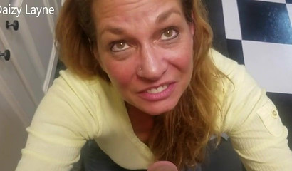 Best friend's hot mom surprises him with a blowjob