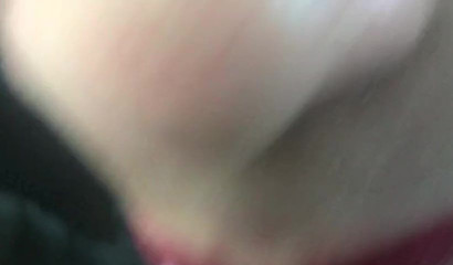 Super closeup sloppy blowjob