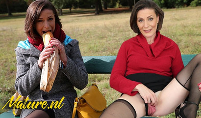 French milf leaves with a stranger and lets him fuck her