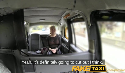 Experienced cock gobbler screwed in a fake taxi