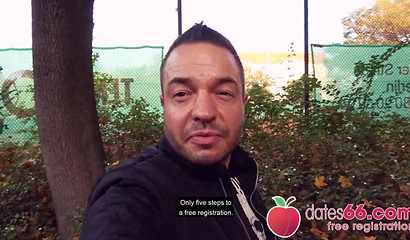 Mature slut with a pierced clit fucked outdoors