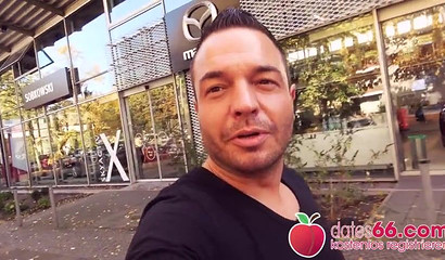 Blue-eyed granny pounded hardcore in public