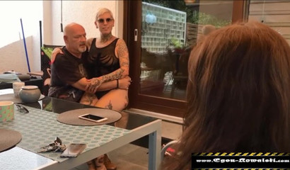 Gilf Egon Kowalski with tattoos rides cock