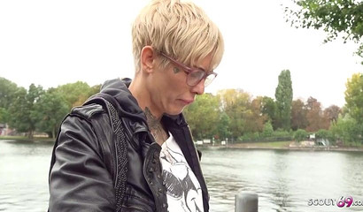 Inked German slut gets used and fucked like a whore