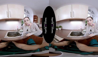 Russian wife pleases a hard cock in VR