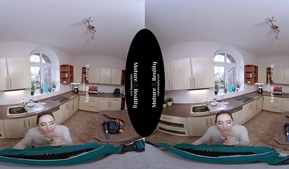 Russian wife pleases a hard cock in VR