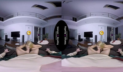 Housewife loves to suck and fuck in VR