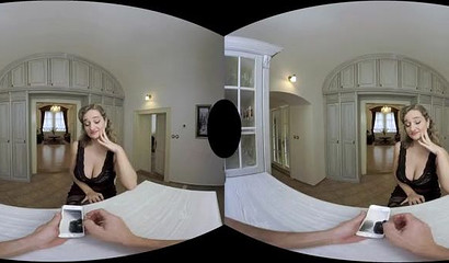 Mature lady Ameli Timber fucks a young dude in VR