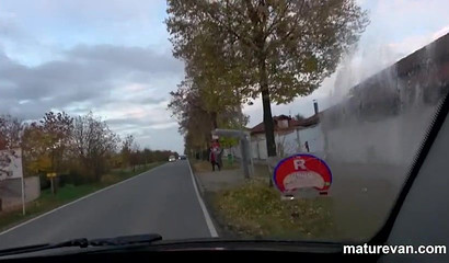 Grannies share one young and hard cock