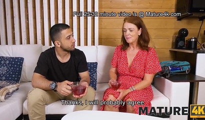 Relaxing in the sauna makes her horny