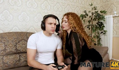 Buddy fervently bonks good-looking redhead milf