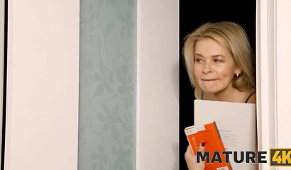 Russian mommy sucks him off and lets fucks him