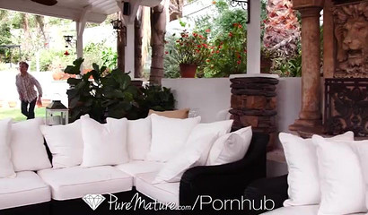 Stepmom with huge tits barely handled his cock