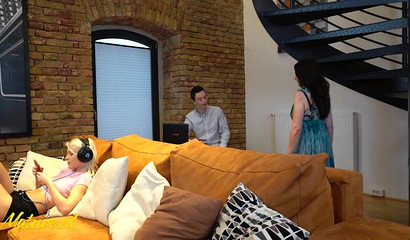 Stepmommy loves to suck her stepson's cock