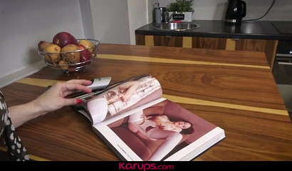 Horny momma in hot lingerie fingers her cunt