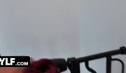 Business Associate Kiara Edwards rides her colleague during quarantine