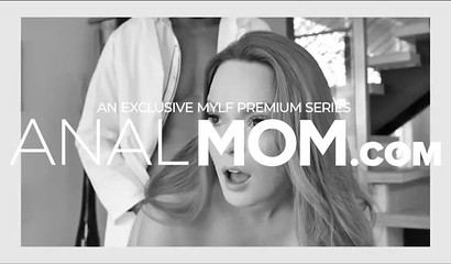 Blonde stepmom surprises her stepson with hot lingerie