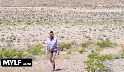 Naughty stepmom bangs her stepson on a trip outside