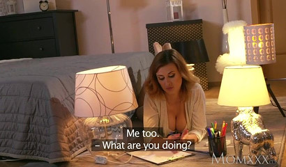 Busty brunette Billie Star fucking her younger sister's husband