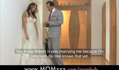 Slutty bride demands to be fucked at the wedding