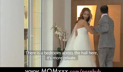 Slutty bride demands to be fucked at the wedding